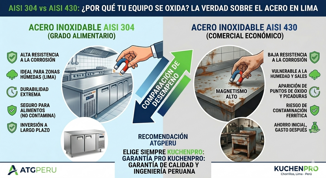 Taller de fabricación de muebles de acero inoxidable en Chorrillos ATGPERU