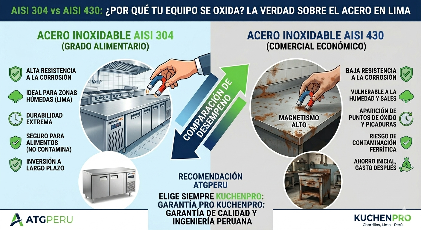 Taller de fabricación de muebles de acero inoxidable en Chorrillos ATGPERU